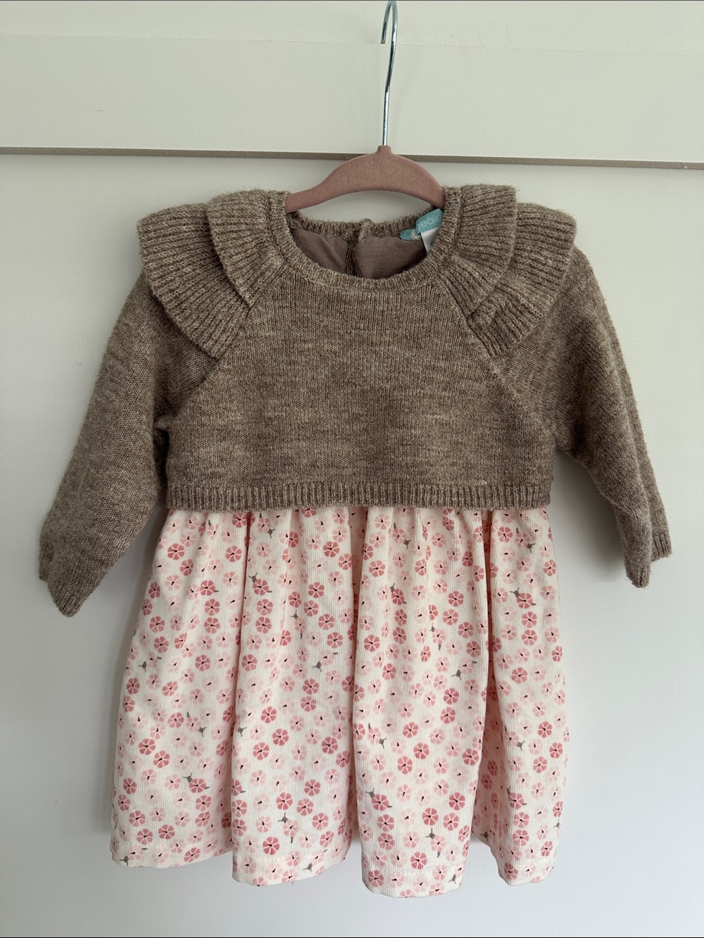 OBAIBI Baby Floral Dress Brown